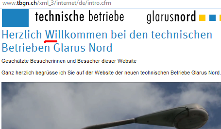 tbgn.ch, technische betriebe Glarus nord